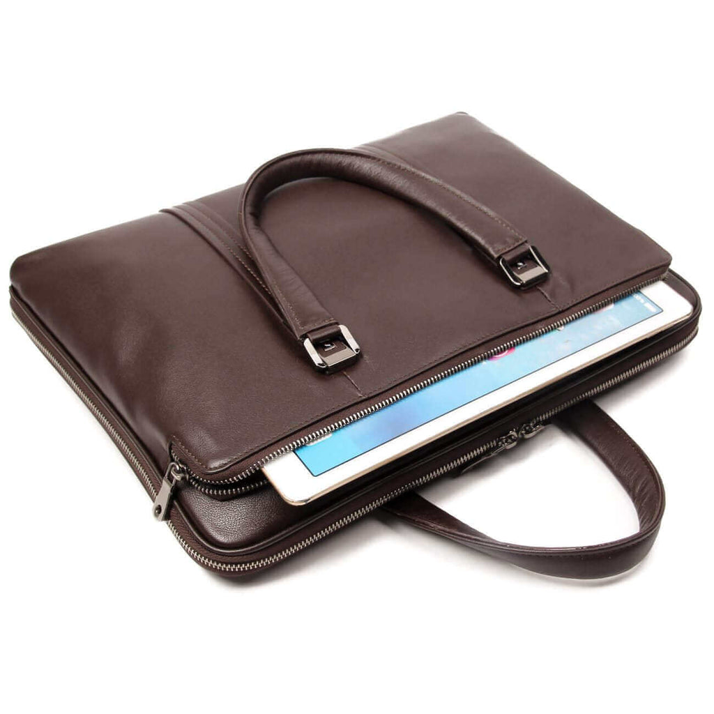 Men's Genuine Leather Briefcase Laptop Bag Bussiness