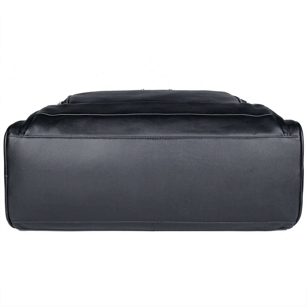 Mens Leather Briefcase 17 Inch Laptop Bag NZ Business Travel Overnight