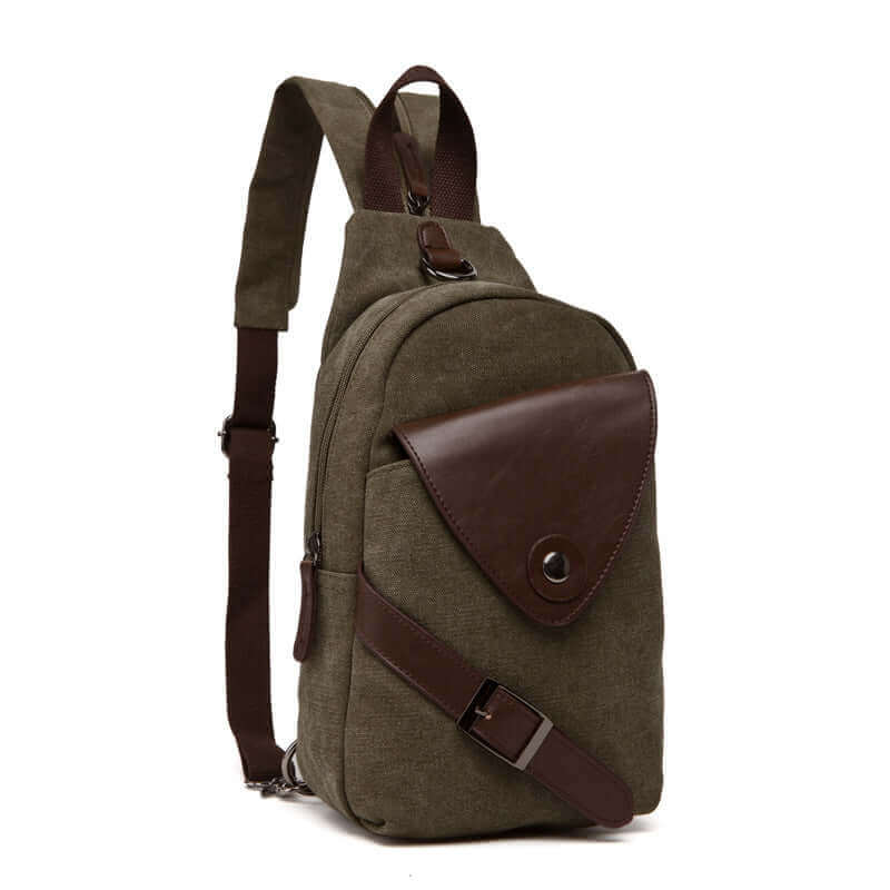 Canvas Small Chest Bag  | Crossbody Sling Backpack