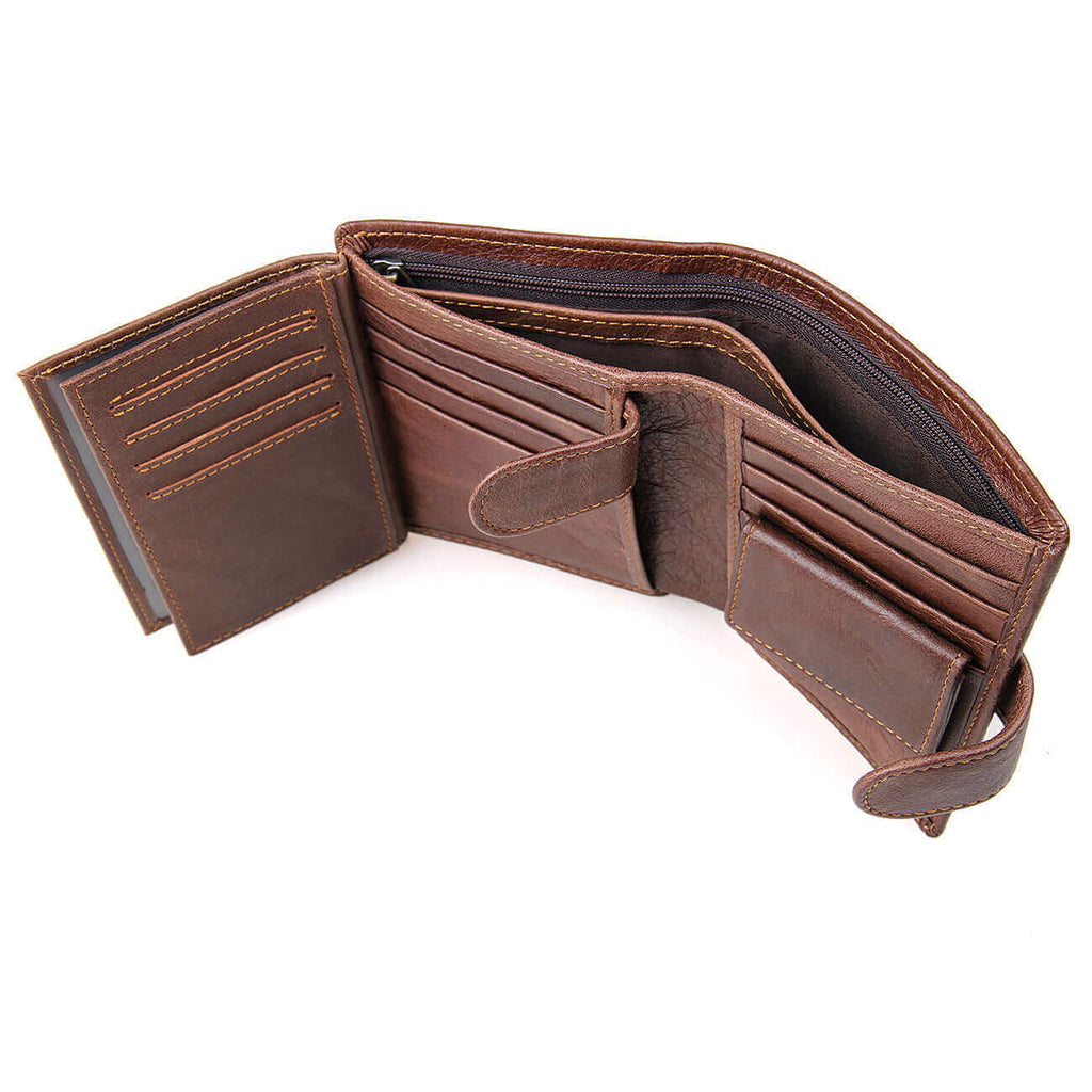 Genuine Leather RFID Wallet NZ Men's