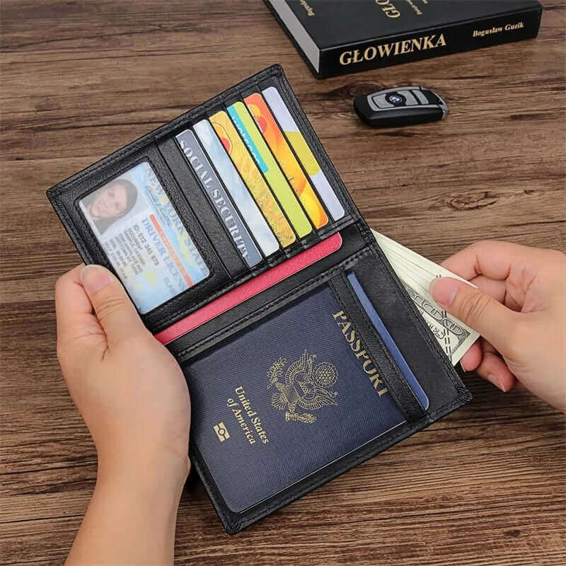 Premium Leather RFID Passport Holder
