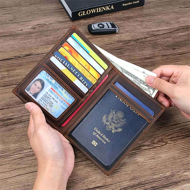 Premium Leather RFID Passport Holder