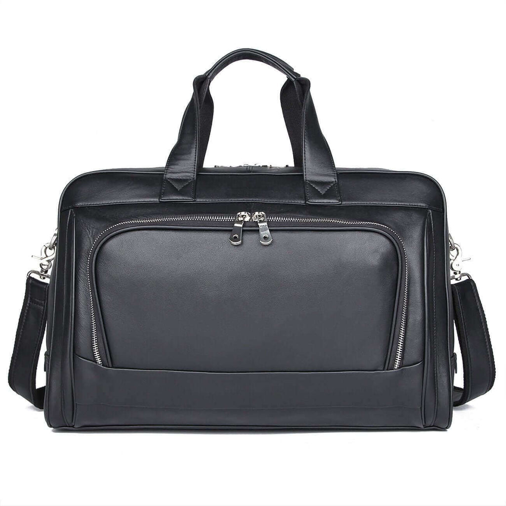 Durable leather laptop bag ideal for New Zealand business travelers.

