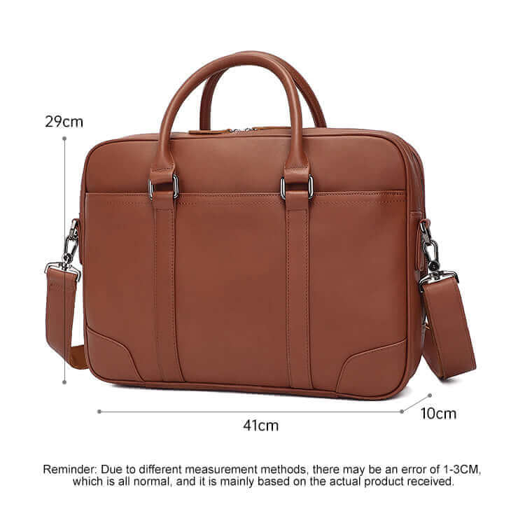 Genuine leather laptop bag sizes