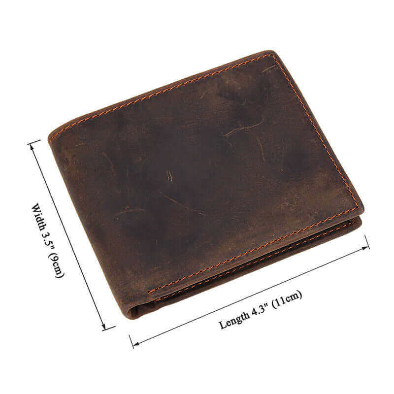 Horizontal Wallet Men's Genuine Leather Wallet NZ