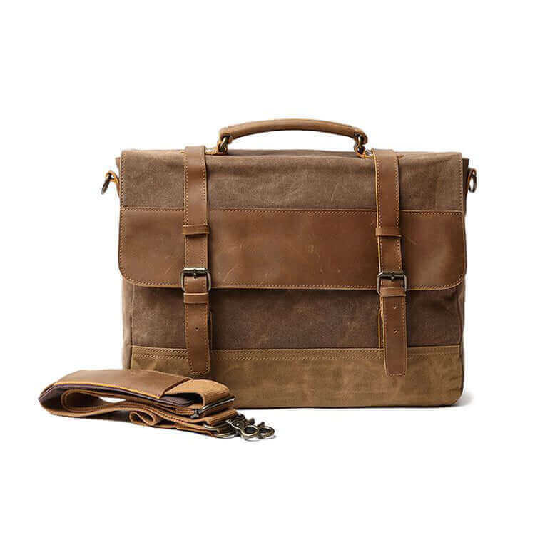 Canvas Laptop Messenger Bag Shoulder Briefcase NZ Mens